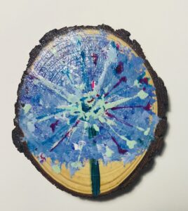 Wood Drink Coaster - Dandelion