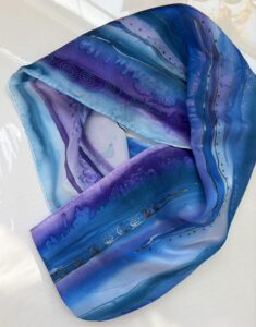 Hand-painted scarf